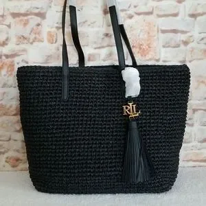 Ralph Lauren | Bags | New Ralph Lauren Crochetstraw Medium